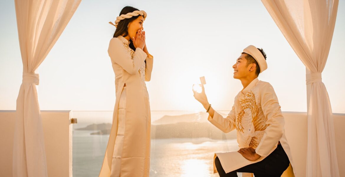 Santorini Wedding Proposal Packages - Santorini Proposal Photographer - Santorini Proposal Planner - Santorini Proposal Photoshoot