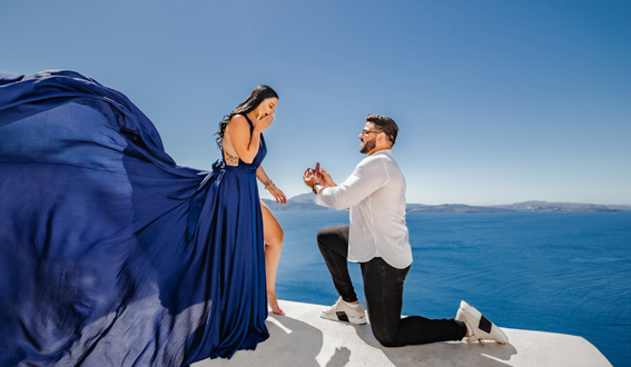 Santorini Wedding Proposal Packages - Santorini Proposal Photographer - Santorini Proposal Planner - Santorini Proposal Photoshoot