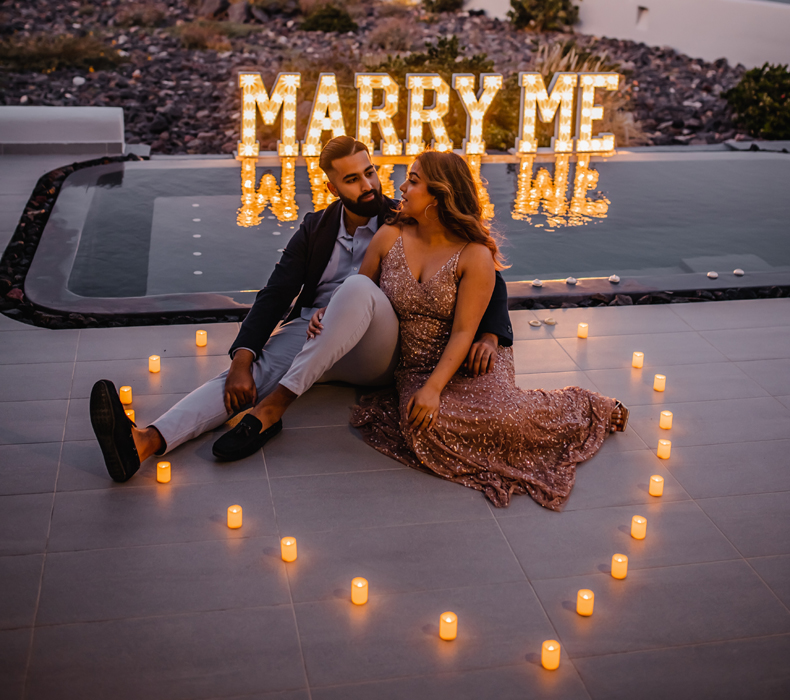 Santorini Wedding Proposal Packages - Santorini Proposal Photographer - Santorini Proposal Planner - Santorini Proposal Photoshoot